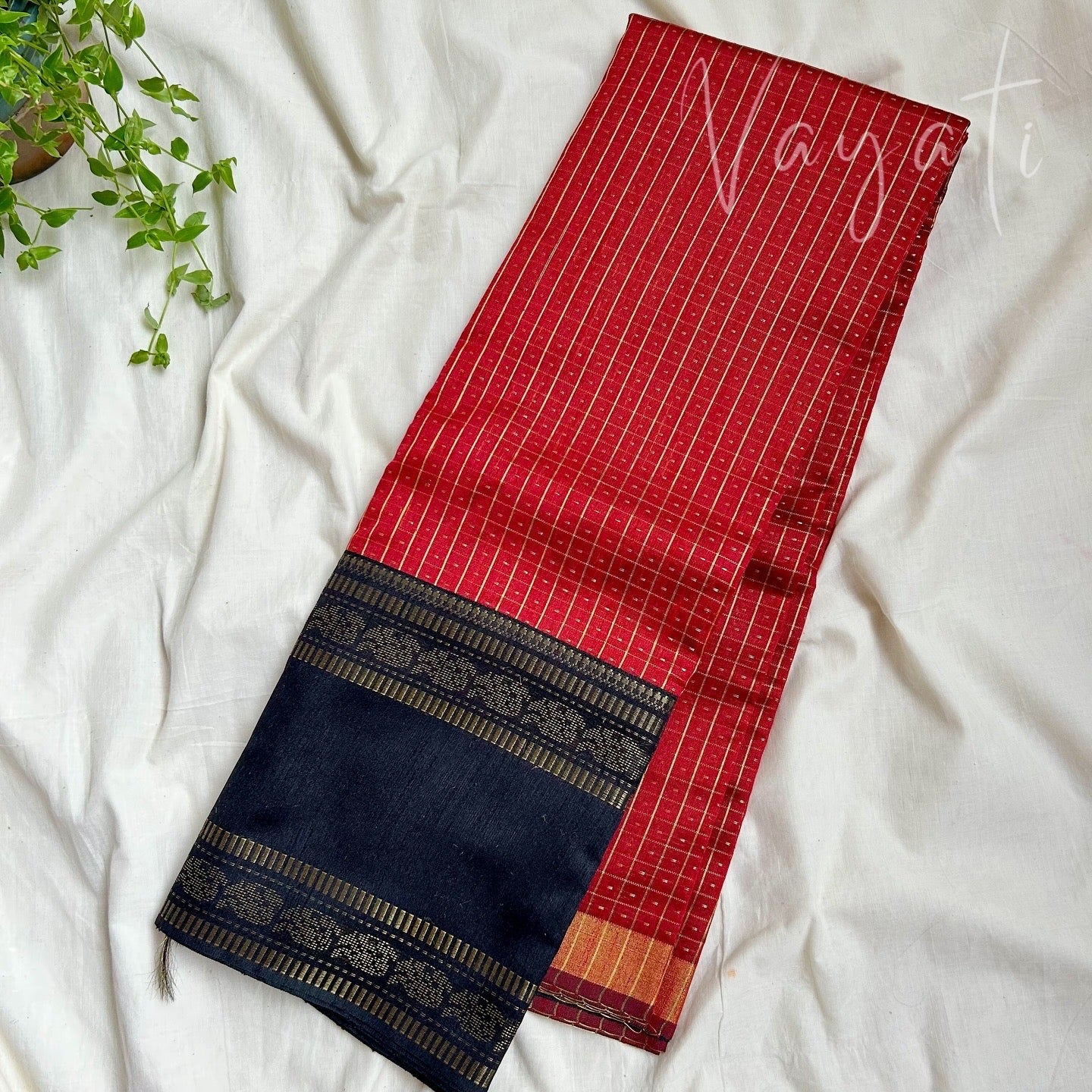 SemiRaw Silk Pink Blue Saree