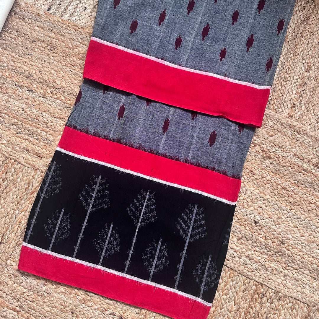 Blouse Ikkat Grey RBlack-03