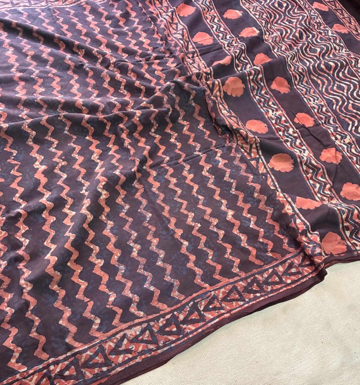 Mulmul Cotton Whine Saree