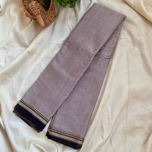 Narayanpet Cotton Brown Saree