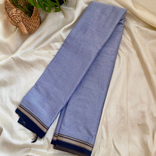 Narayanpet Cotton Blue Saree