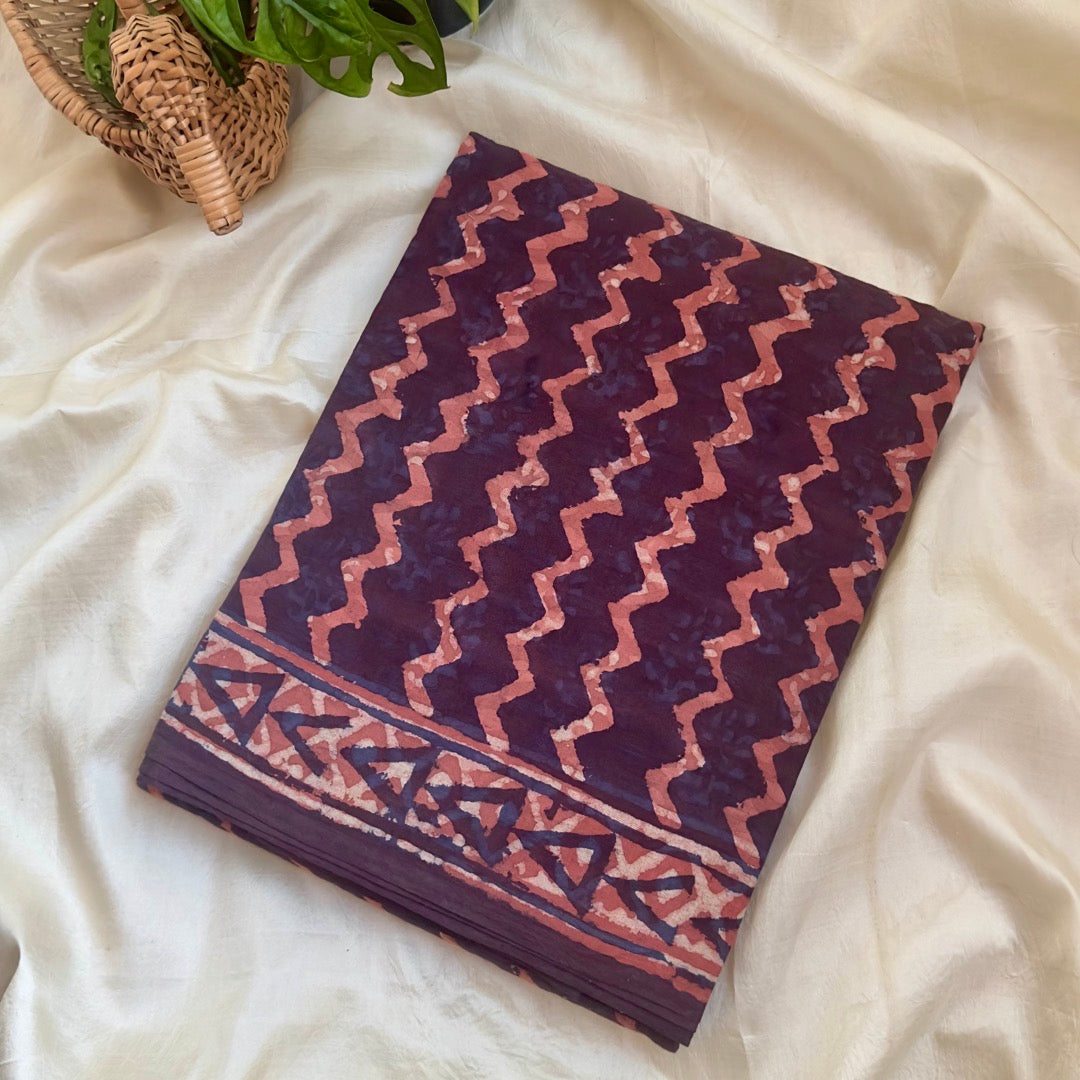 Mulmul Cotton Whine Saree