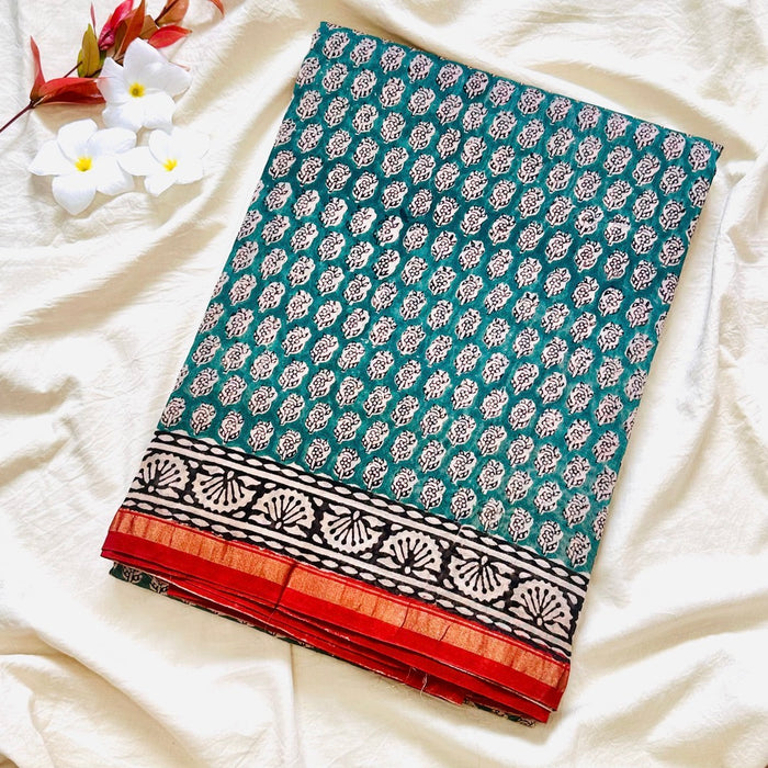 Chanderi Silk Cotton Saree