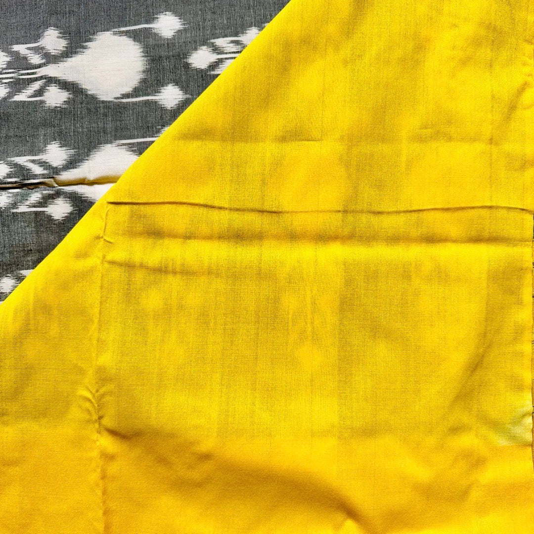 Ikkat SeaGreen Handloom Saree