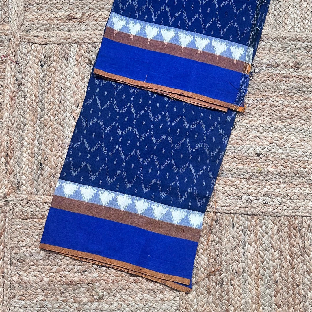 Blouse Ikkat Blue YWhite-05