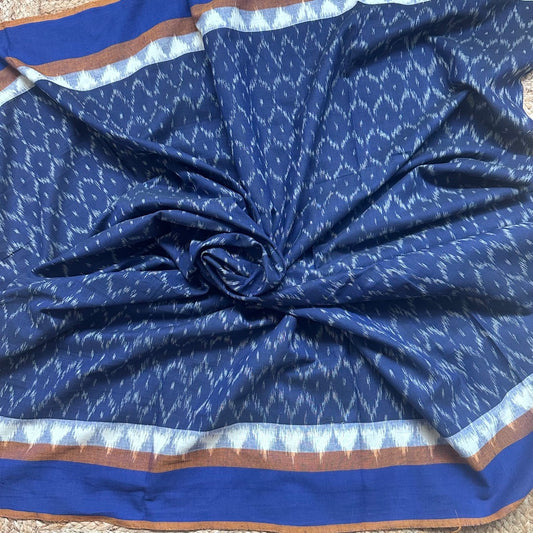 Blouse Ikkat Blue YWhite-05