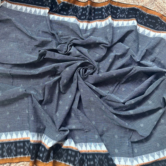 Blouse Ikkat Grey WBlack-08