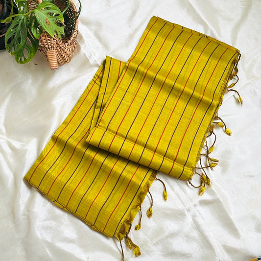 MangalgiriPattu Citrine Yellow Saree - MPCH03