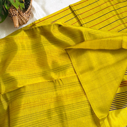 MangalgiriPattu Citrine Yellow Saree - MPCH03