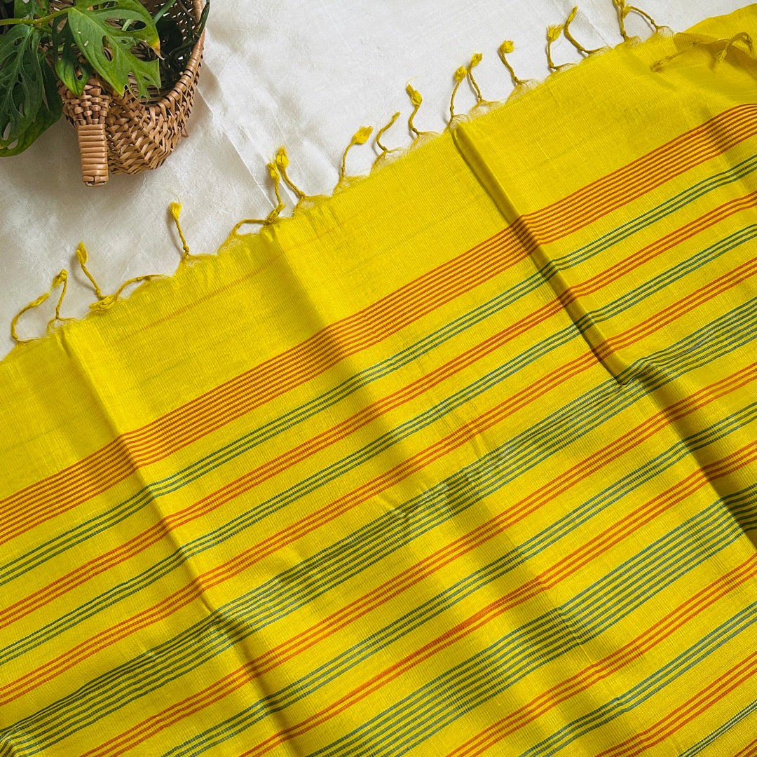 MangalgiriPattu Yellow Saree - MPCH02