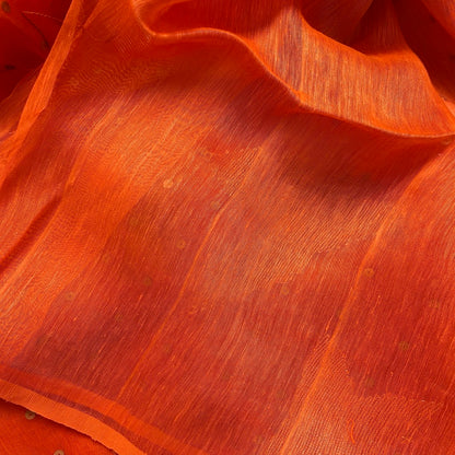 Linen_Silk_ Orange_blouse_closeup