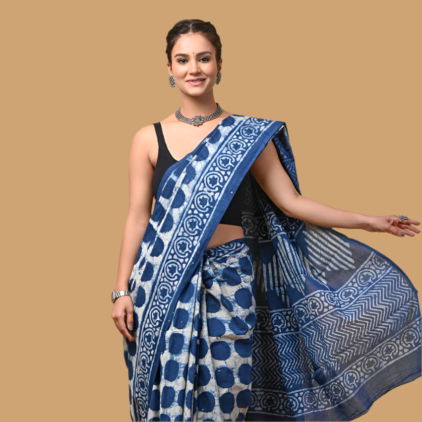 Mul cotton Saree